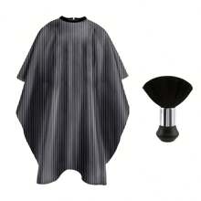 1 Pc Hair Cutting Barber Cape For Men Women With 1 Pc Neck Duster Brush And 1 Pc Barber Brush, 1 Pc Hair Rat Tail Combs, Professional Barber Accessories Cleaning Supplies For Salon Haircut Styling (Black Stripe), Hair Tools, Hair Products And Accessories For Barber Salon Beauty Back To School, Travel Holiday Essentials, Hair Accessories For Women, Slick Back Brush, Hair Dryer, Hair, Barber, Hair Tools, Hair Products, Hair Dryer, Hair Brush, Barber, Hairdressing Equipment, Hairstyle, Hairdressing, Barber Accessories, Barbershop, Hairdressing Equipment