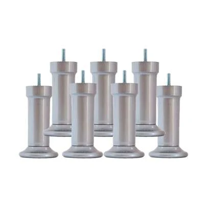 Kit 7 Pés de Plástico para cama box 13 cm Reforçado Reparo para Cama Box