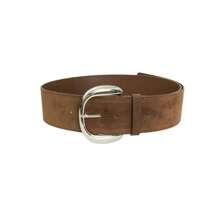 Plus Size Women Vintage Brown Suede Wide Waist Belt, Solid Color Fashion Minimalist Versatile Waist Accessory For Daily Use Summer, School Fall, Autumn, Halloween - Brown - View 10