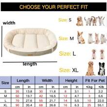1pc Brown, Suede Plush Oval Waterproof, Leakproof, Dirt-Resistant, Durable, Washable, Soft & Comfortable Warm Pet Bed For Small, Medium, Large Dogs And Cats, All Season, High-Quality Design, Multiple Colors Available - Brown - View 20
