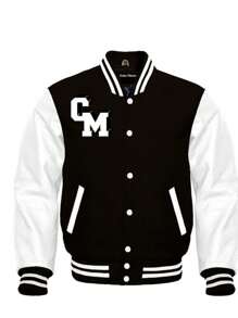 Chamarra Sudadera Beisbolera Unisex Club Niños Fede Infantil Misterioss Niñas Botones Bordada Varios Colores - Negro - Ver 2