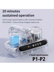 1pc Dust Mite Remover, Portable Handheld Vacuum Cleaner, Cleaning Dust Removal Supplies, Fur Suction Device, Cordless Handheld Vacuum Cleaner, Effectively Cleans Beds, Sofas, Pet Hair And Carpets, Cleaning Supplies - Multicolor - View 9