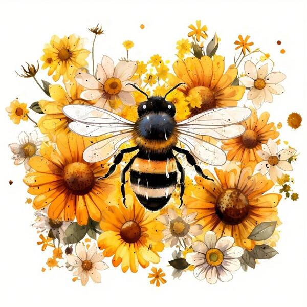 1/2/3 piezas Pequeños parches adhesivos lavables de margarita y abeja DIY para transferencia térmica, de uso instantáneo, adecuados para sudaderas, sudaderas con capucha, vaqueros, mochilas, delantales, decoración de parches