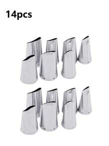 5pcs/7pcs Stainless Steel Rose Flower Piping Nozzle Cake Decorating Sets, Cookie & Cake Icing Decorating Kit Frosting Tips Baking Tools - Rose Decorating Nozzle - View 12