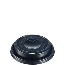 DART 16ELBLK Cappuccino Dome Sipper Lids Black Plastic Pack Of 100 Case Of 10 Packs - Black1 - View 2