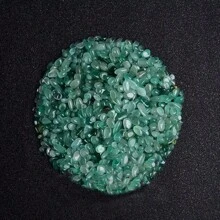 0.11/0.55/1.1lb Natural Green Dōlingyù (Nephrite Jade) Gravel, Polished Crystal Stones, For Jewelry Making, Wishing Bottles, Indoor Plant Pots Filler, Garden Decor, Fish Tank Decor, Holiday Home Decor
