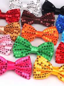 Sequin Bow Tie, Children's Stage Performance Party Bow Tie, Little Host Bow Tie, Student Bow Tie