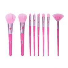 Miniso Barbie Series Makeup Brushes Set, Ins Princess Style Foundation Contour Blush Concealer Eyeshadow Blend Eyeliner Travel Makeup Brush Set for Gifts(Pink, 8 pcs) - 粉色 - 查看 6