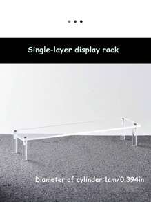 1 pièce Présentoir étagère en forme de marches transparent en acrylique, présentoir multi-couches en acrylique de bureau polyvalent pour boîtes aveugles, parfums, cosmétiques, stockage et présentation