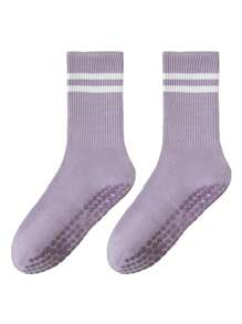 1 Paar Damen Grip Pilates Socken, rutschfeste Yoga Lässig Socken, geeignet für Barre Fitness, medizinisch lange Strumpfhosen Socken