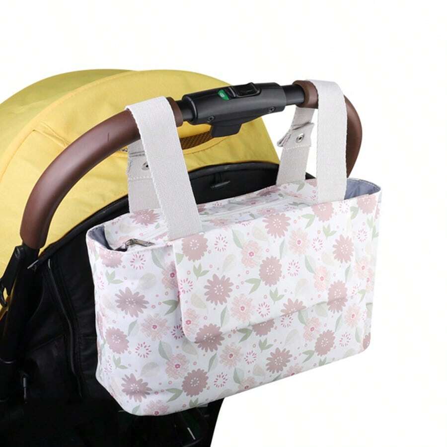Tas Gantung Stroller, Kantong Penyimpanan Multifungsi untuk Kereta Bayi, Tas Ibu Kapasitas Besar, Portabel