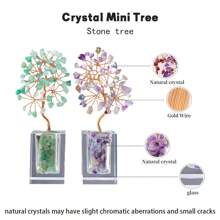 1PC Natural Crystal Gravel Specimen Stone Feng Shui Crystal Money Tree Drift Bottle Desktop Divination Home Decoration - Glass Bottle Crystal Tree - View 9
