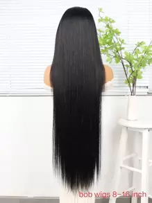 Summer Glueless 36 Inch Discount Natural Lace 13*4 Front Lace Human Hair Wigs Straight Hair Extensions Wig - Versatile For Casual & Special Occasions, 13x4 Lace Front Wig 180 Density Straight Real Hair Transparent Lace Wigs Wigs For Women Halloween,Costume Party ,Party Dress Up,Lace Front Wig For Human Hair Straight Human Hair Pre Plucked For Women Lace Front Wigs Human Hair Suitable As Women's Gift (Bob Wigs 8-16 Inch)