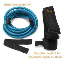 Bande élastique de natation réglable de 4 m, ceinture de résistance, bande élastique de natation professionnelle pour adultes et enfants, ceinture de natation, bande élastique de natation, bande élastique de piscine réglable