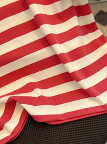 女孩兔刺繡POLO T恤、條紋女童襯衫，8-12歲，拼色極簡風，女孩服飾，返校季，齋月襯衫，齋月T恤，兒童齋月服飾，兒童齋月，青少年套裝，春季，春季，夏季，秋季，冬季，條紋，美式風格，齋月節，宰牲節，齋月節，宰牲節，網路星期一，宰牲節，返校季，國慶日 - 酒紅色 - 查看 8