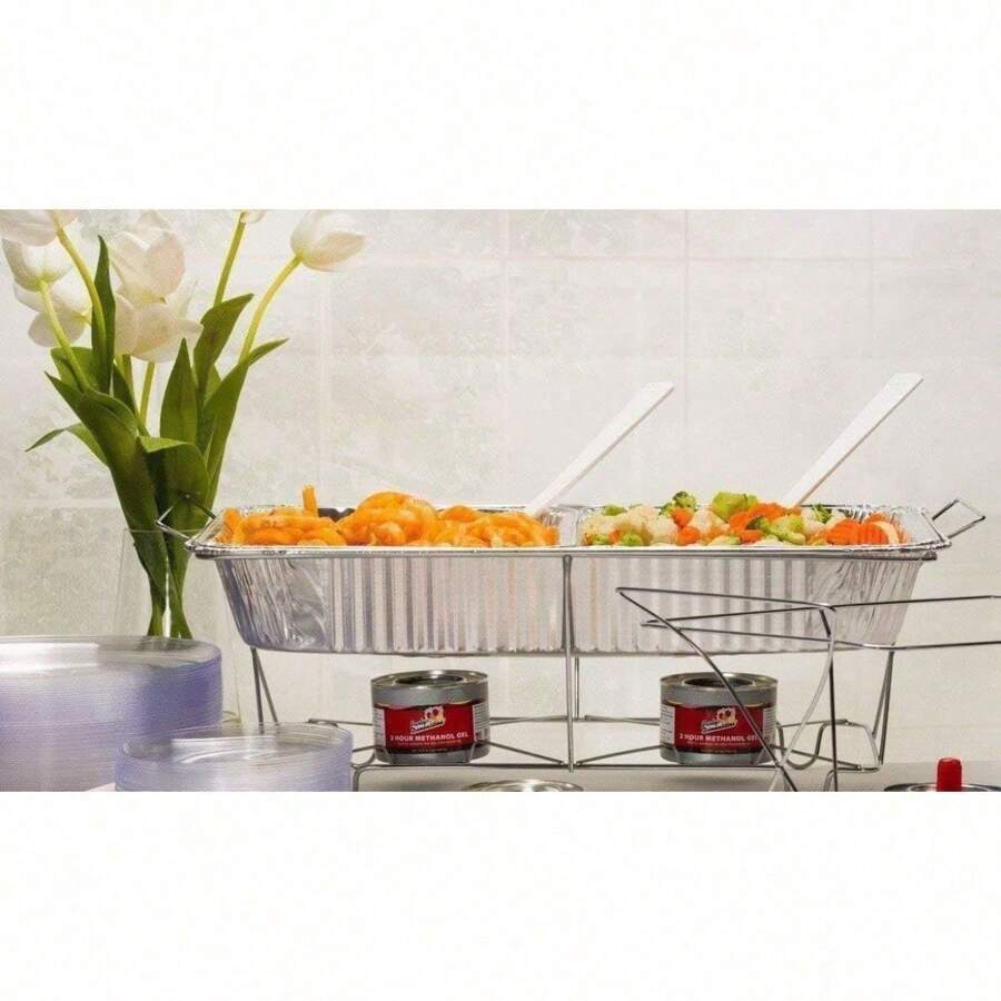 Deep Foil Pans Full Size, Large Disposable Roasting & Baking Pan, 21"X13" (20 Pack) Extra Heavy Duty Chafing Trays For Hotels, Restaurants, Caterers, Steam Table, Buffets & Bakeware