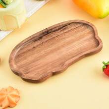 1 件天然木质收纳托盘，坚固的相思木云形小饰品托盘，适用于入口、书房、卧室、客厅，是情人节或返校礼物的理想选择