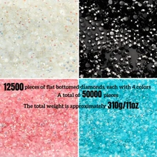 2500pcs 3mm Flat Back Resin Rhinestones For DIY Accessories, Shoes, Clothes, Makeup Products, Handbags And Nail Art Decoration Nail Charms Nail Gems Nail Supplies