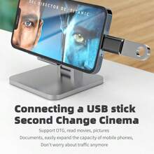 1-2个OTG适配器 Lightning公头转USB母头转换器，兼容 14系列、U盘、鼠标、键盘，兼容 14 Pro Max/14 Pro/14 Plus/14/13/12/11/XS/XR/8/7/6/ - 彩色 - 查看 6