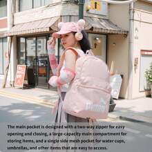 Puma Mochila Phase, mochila de viaje ligera, mochila de estudiante, mochila casual, unisex - rosa claro - Ver 3