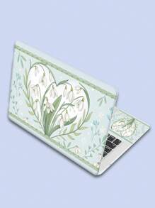 Un set de funda para portátil de 15 pulgadas con lindo diseño de flores para portátiles, MacBooks