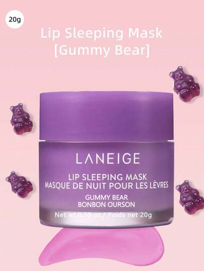 Laneige قناع النوم للشفاه ب- 20 جرام من الجمال الكوري، يغذي ويرطب ويحتوي على فيتامين سي وزبدة مورومورو وزبدة الشيا والمضادات الأكسدة، مناسب للشفاه المتقشرة والجافة، مكياج كوري، كماجميبير