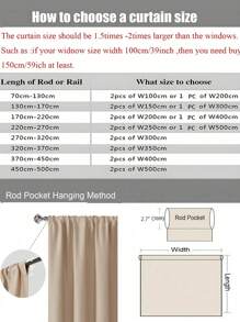 1 件，法式奶油色天鹅绒杆树枝图案，带黑色边缘条，独特设计不透明薄纱窗帘，适用于卧室、客厅装饰 - 米色 - 查看 4