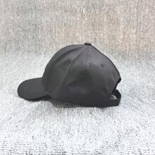 1 szt. Regulowana unisexowa czarna czapka baseballowa - fajna czapka hip-hopowa z otworami wentylacyjnymi, osłona przeciwsłoneczna, styl uliczny, miejska modna czapka