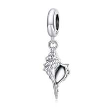 WOSTU 1 pièce Série Océan unicolore 925 Argent Sterling Tortue Poulpe Méduse Hippocampe Charm Convient Bracelet Original DIY Accessoires Bijoux Été