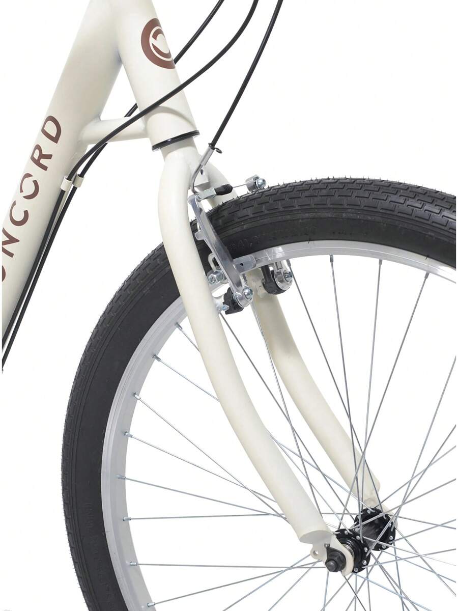 Concord Laguna Comfort Bicycle, 27.5" Wheels, Fits Adult Riders 5'4"-6'2", Unisex, Cream - 1 - View 1