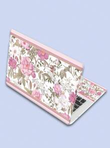 Un set de funda para portátil de 15 pulgadas con lindo diseño de flores para portátiles, MacBooks