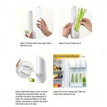 1pc Fresh Keeper - Airtight Vegetable And Herb Preservation Cup Container Box For Freshness And Flavor Preservation - Compact, Space-Saving Design For Kitchen Organization - Multicolor - View 12