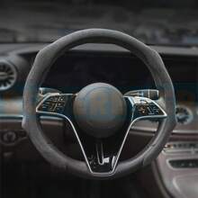 Napa Nappa Leather Steering Wheel Cover New Quick Turn Non-Slip Breathable Ultra-Thin Universal Grip Cover Suitable For Four Seasons Car Accessories - 紅色 - 查看 10