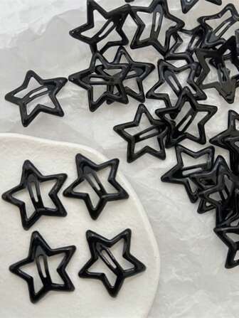 20pcs Star Shaped Hair Clips, Suitable For Everyday Wear, Hair Accerssories