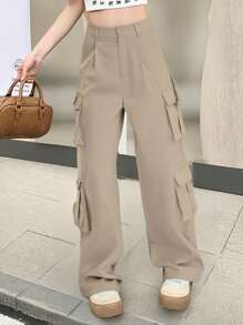 Women Pants - Apricot - View 1