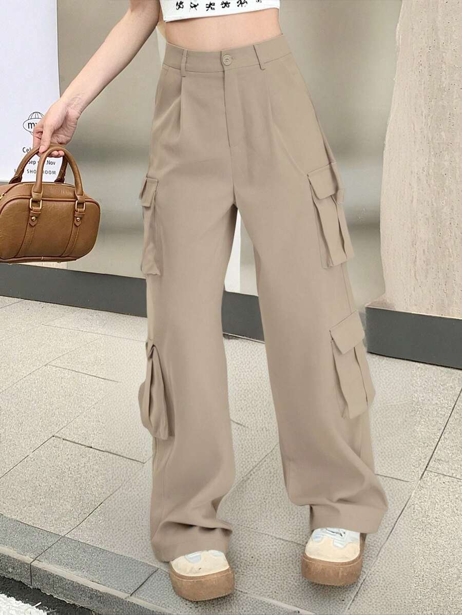 Women Pants - Apricot - View 1