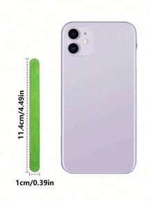 50/100 支冰淇淋棒冰棒棒 DIY 手工制作材料模型冰淇淋棒木块木棍，简易冰棒棒冰棒 - 彩色 - 查看 5