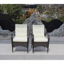 2-Piece Liberatore Dining Chairs With Cushions Beige Cushion - Nâu như hình - Xem 6