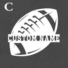 Customized Metal Logos For Football Decor, Basketball Decor, And Rugby Players,Room Decor Gifts For Football , Basketball, And Rugby Enthusiasts, Customized Wall Decorations For Football, Basketball, And Rugby Players, Player Name Logos, Gifts For Football Players, And Sports Wall Paintings Wall Decor Birthday Graduation