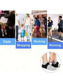 1 Pair Of Anti-Wear Heel Pads, Silicone Cushioning Heel Covers, Heel Protectors For Sports And Casual Shoes