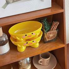 可爱小黄鸭香皂盒，便携式自排水架，带排水孔，稳定鸭子托盘，适用于淋浴间、浴室浴缸返校
