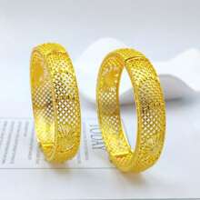 1 stuk vergulde damessieradenaccessoires, gouden 24K open manchetarmband, sieraden voor dames, accessoire, Moederdagcadeaus