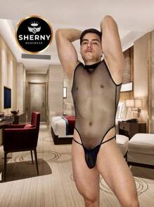 SHERNY BODY NEGRO DE RED TRASPARENTE PARA CABALLERO - Negro - Ver 2
