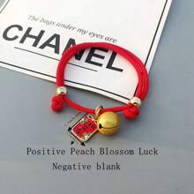 1 件宠物铃铛，中式小型犬铃铛项圈，猫铃铛项链饰品，轻巧可爱的铃铛设计可调节，适合小型犬、猫、宠物用品