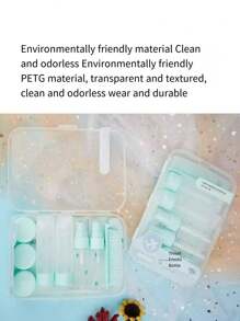 Set de 6/10/11 piezas de botellas/contenedores de viaje reutilizables, surtido versátil, a prueba de fugas, adecuado para gel de ducha, champú, cuidado de la piel, cosméticos, artículos esenciales de viaje, de vuelta a la escuela