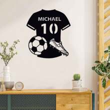 Customized Metal Logos For Football Decor, Basketball Decor, And Rugby Players,Room Decor Gifts For Football , Basketball, And Rugby Enthusiasts, Customized Wall Decorations For Football, Basketball, And Rugby Players, Player Name Logos, Gifts For Football Players, And Sports Wall Paintings Wall Decor Birthday Graduation