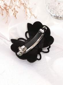 1个时尚优雅的镶钻花朵弹簧发夹，适合日常佩戴、发饰、发夹、发卡、发卡、上学用品、女士度假装扮、派对造型、头部配饰、发卡 - 彩色 - 查看 10