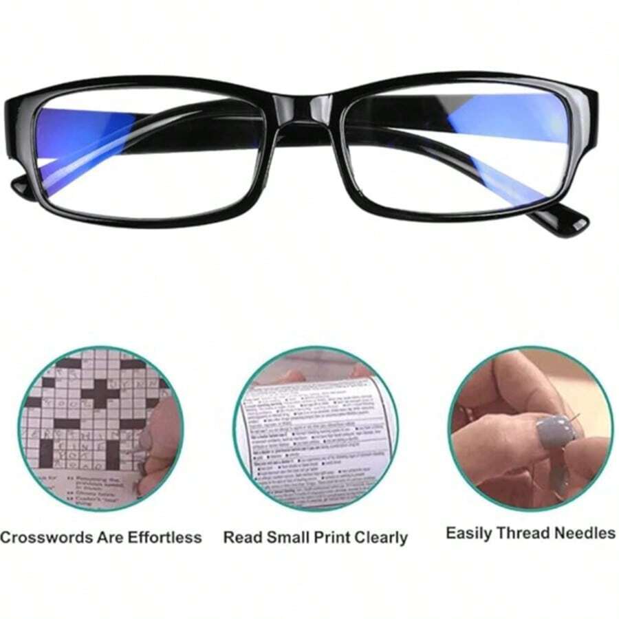 1 PCS Readers Gafas de lectura con enfoque automático, pantallas de computadora, gafas unisex ajustables, óptica de ajuste automático de enfoque flexible para mujeres y hombres, lectores de aumento.