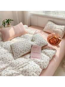 1pc Floral Print Pattern Fresh Soft & Breathable Washable Duvet Cover, Suitable For Dorm, Bedroom, Guest Room Decoration, All Season - Multicolor - View 2