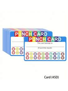 Set de 50 tarjetas de motivación con perforador, tarjetas de recompensa por disciplina y comportamiento, adecuadas para el aula, estudiantes, hogar, con diversos diseños de tarjetas de ánimo lindas
